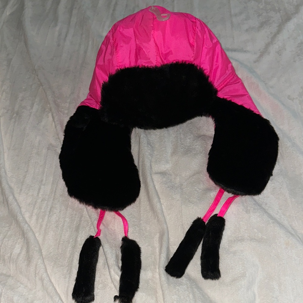 Hot Pink Faux Fur Trapper Hat